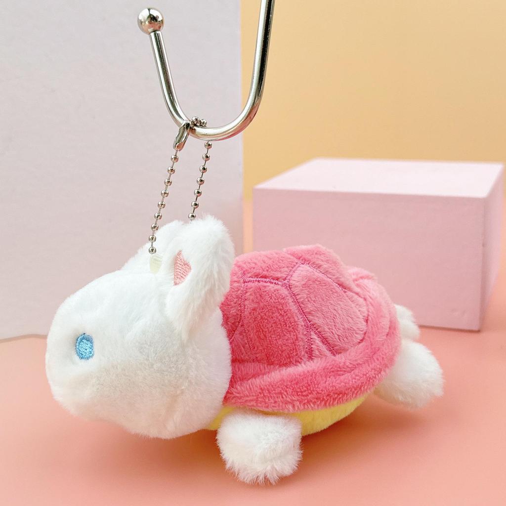 Милый мультяшный плюшевый брелок-подвеска в виде черепахи и кролика