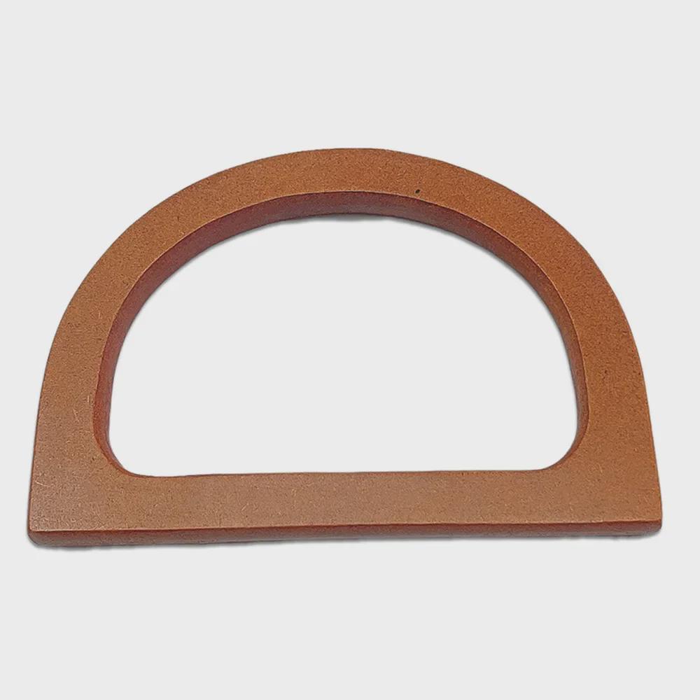 «Подарочная коробка ручной работы из дерева и бамбука с круглой D-образной ручкой»