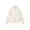 Solid Color Fleece Half-Zip Stand Collar Long Sleeve Sweatshirt Men Sweatshirt Beige 1387976-273