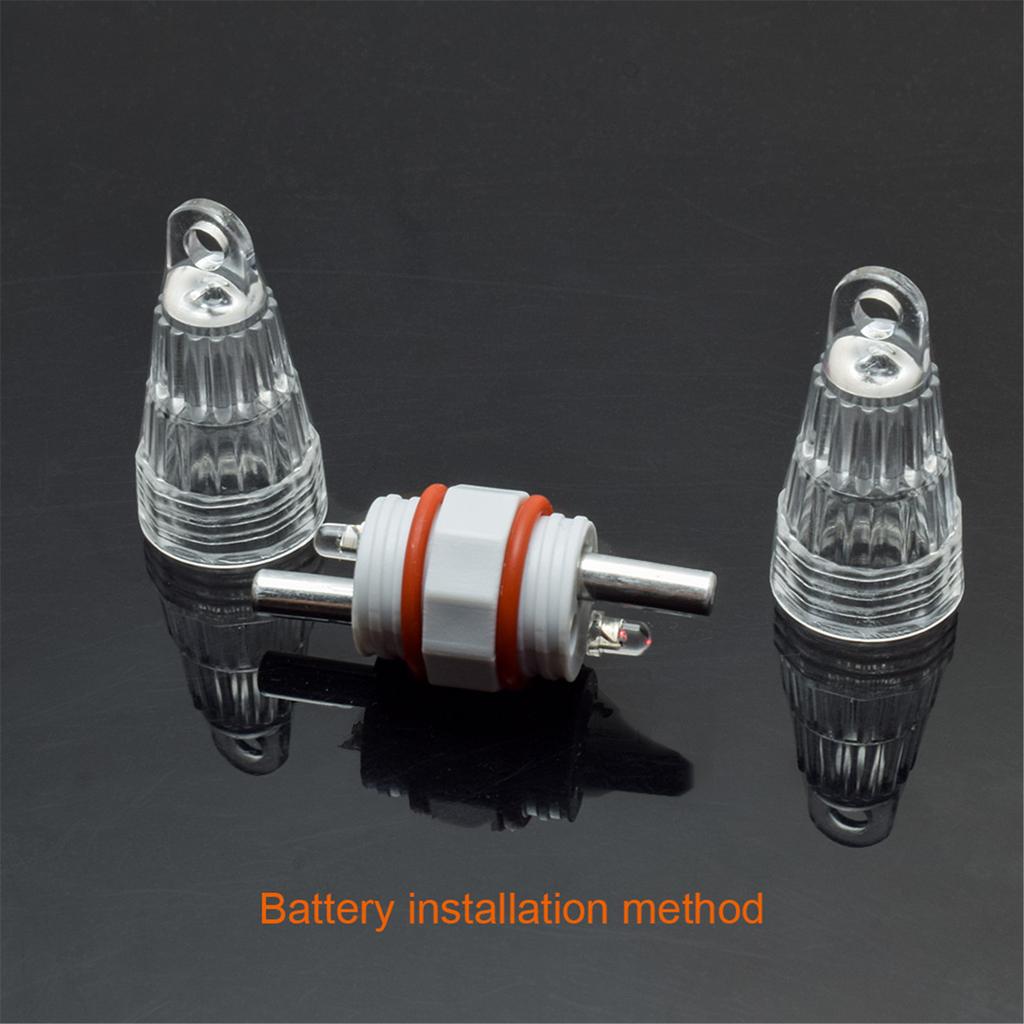 3-дюймовый подводный фонарь энергосберегающий двухголовочный светодиодный фонарь привлекательный свет лампа для приманки водонепроницаемый рыболовный мигающий свет