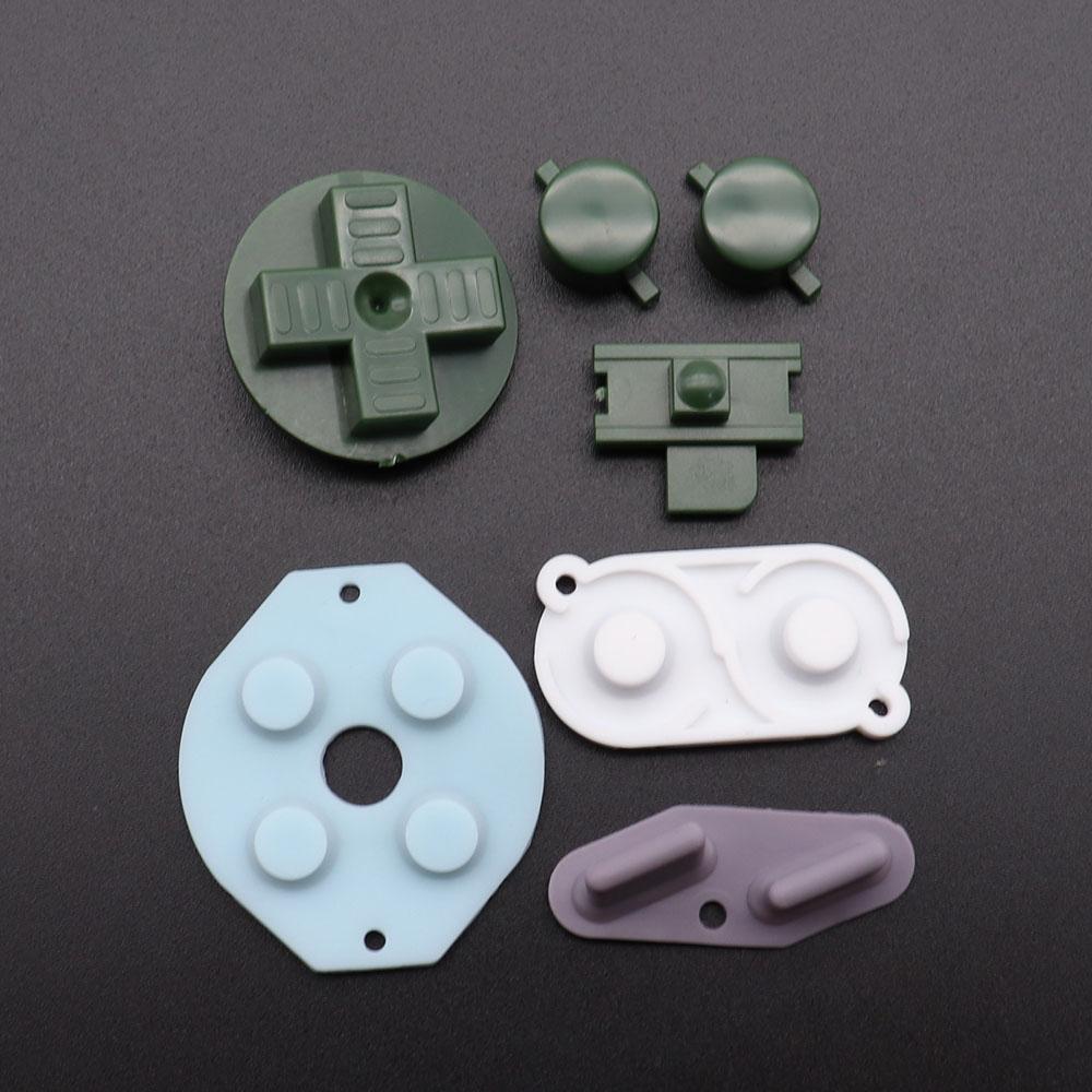 Многоцветные кнопки для Gameboy Classic GB Кнопки для GBO DMG DIY для Gameboy Кнопки AB и резиновые токопроводящие кнопки D-pad