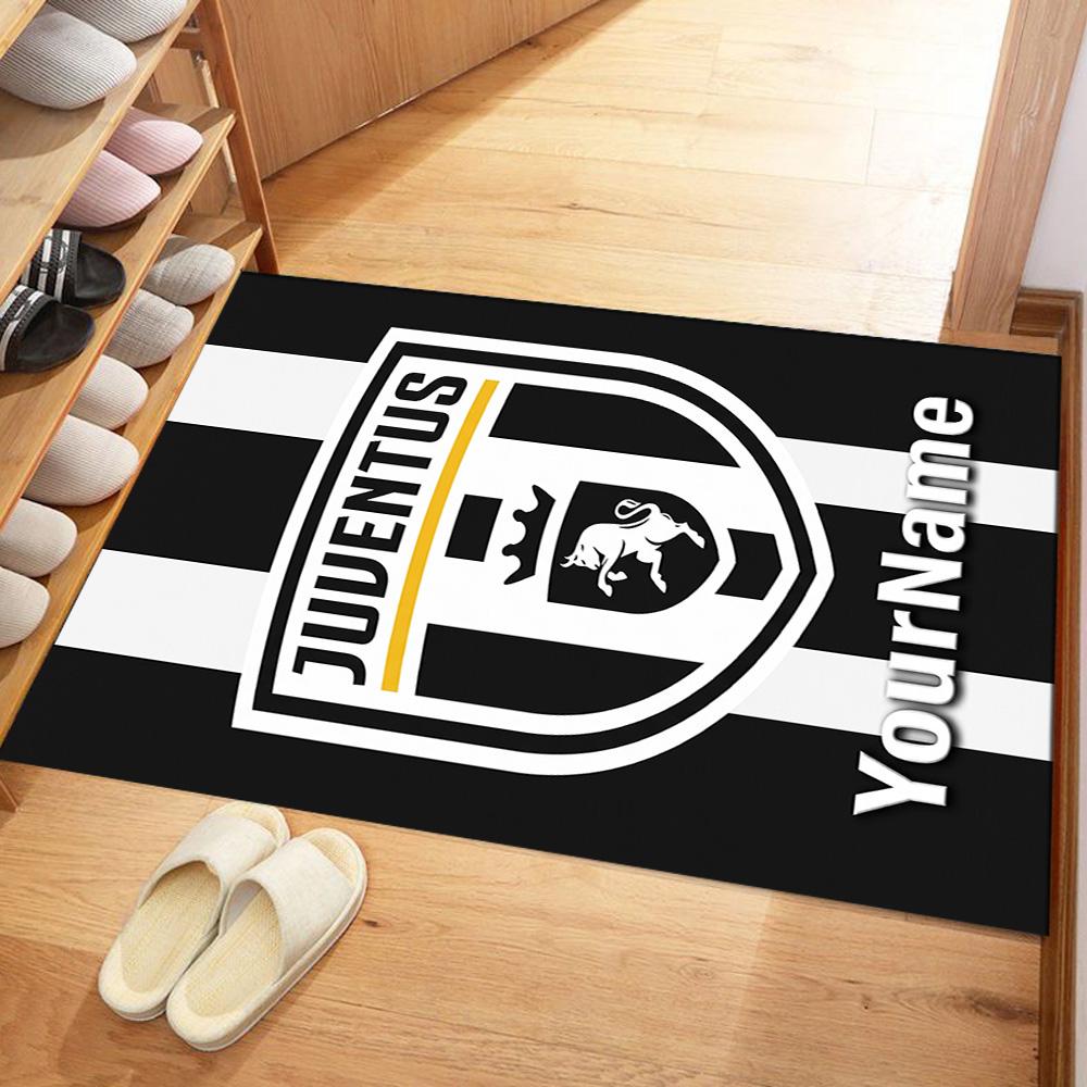 Juventus Customize Your Name Area Rug Perfect for Foyer Playrooms Hallway Bedrooms Anti-slip Rug Anime Office Decor Birthday/Christmas Gift