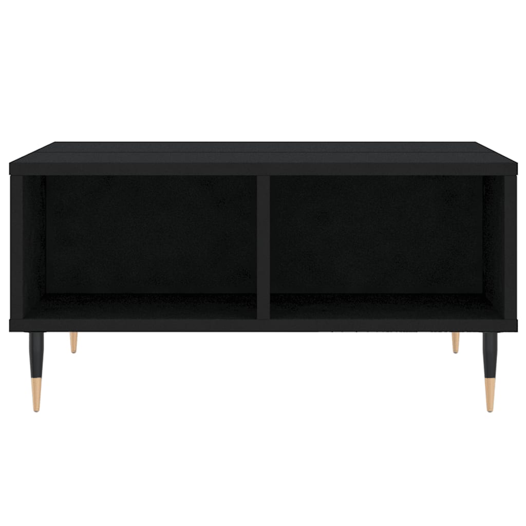 Black Coffee Table 60 x 60 x 30 cm Particleboard