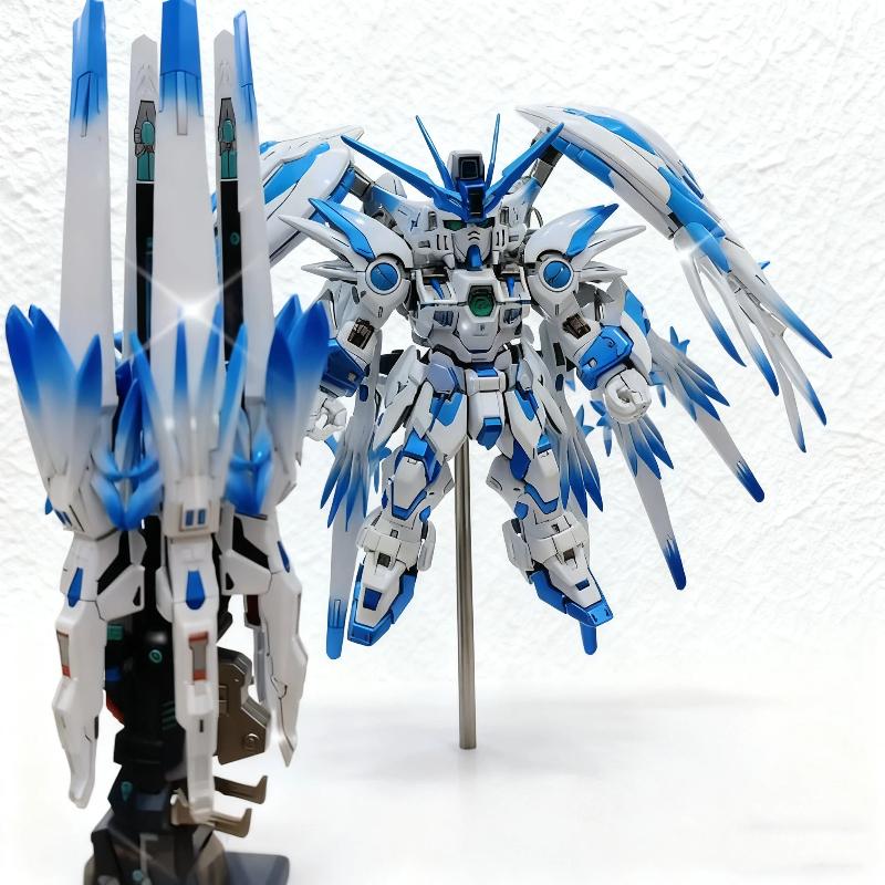 Новый набор для сборки модели MGSD Glacier Blue Gradient Wing Assembly Model Kit Фигурки Игрушки С водяными декалями Подставка для дисплея Настольный коллекционный предмет