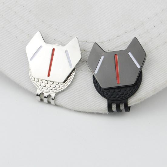 1 Set Target Mark Magnetic Waterproof High Strength Ball Mark Metal Mini Golf Ball Mark with Hat Clip Set Golf Accessory