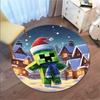 Sandbox electronic Xbox games Minecraft circular carpet Household goods decoration anti slip home table and chair mat aisle door mat carpet D11