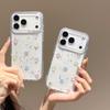 Креативная прозрачная чехол-накладка с каплями и цветными блестками-звездами, ударопрочный чехол для iPhone 17 16 15 14 13 12 Pro Max
