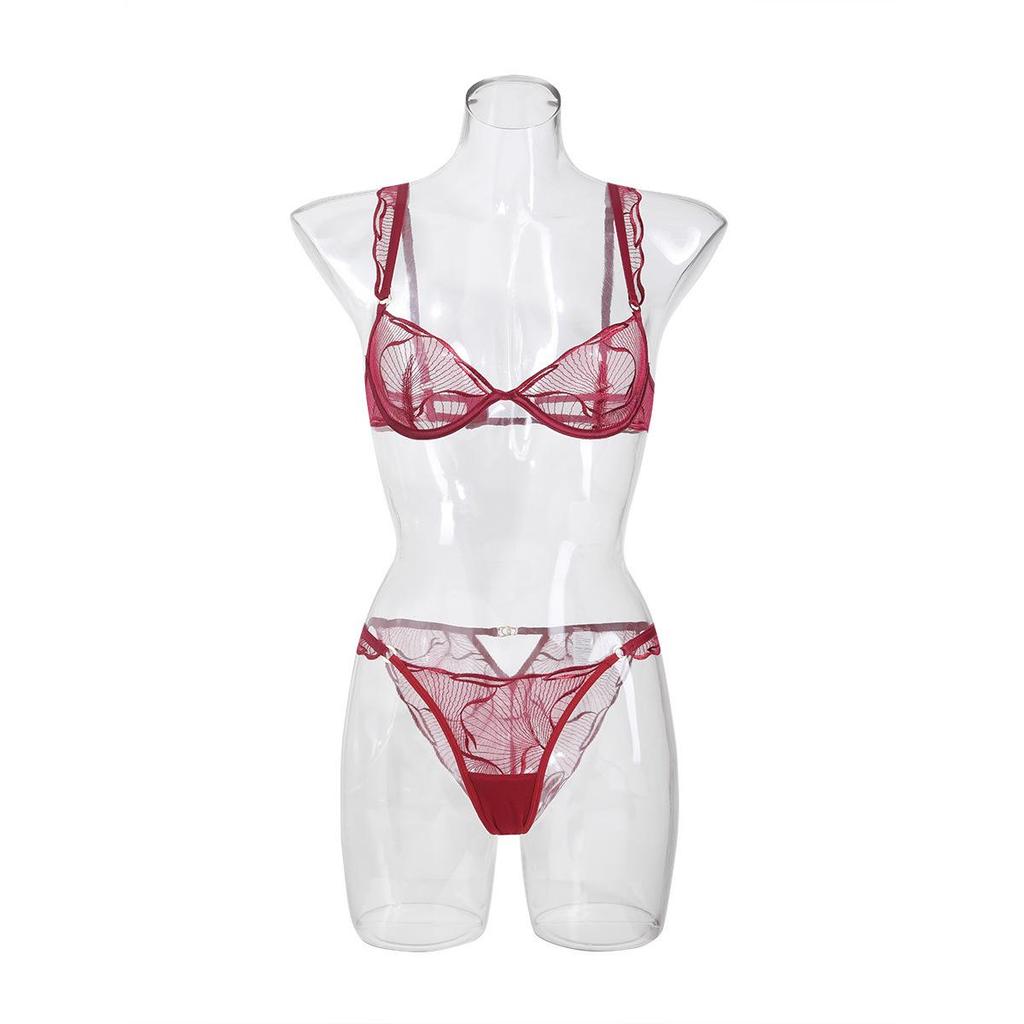 Европейский и американский ультратонкий французский комплект нижнего белья - Высококачественный, сексуальный бюстгальтер и трусики