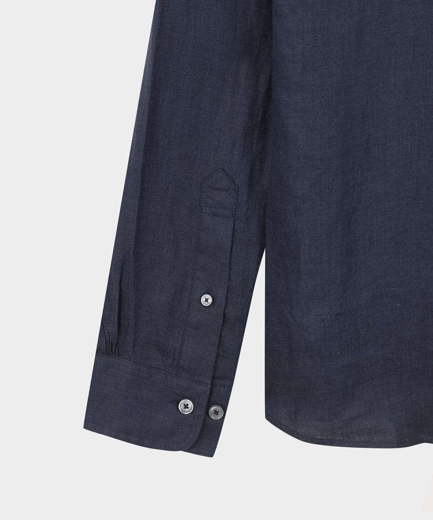 Рубашка из ирландского льна BROOKS BROTHERS Baird Mcnutt (военно-морской флот) (Bbthmm0012Qfm)