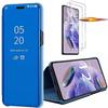 Case + 2 Tempered Glasses for Redmi Note 12 Pro+ 5G-Note 12 Pro Plus 5G - Clear View Shockproof Protection Blue