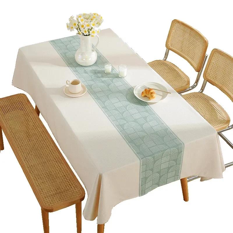 Thickened Cotton Linen Table Mat Household Rectangular Coffee Table Towel Waterproof Oil Proof Wholesale Tablecloth