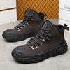Мужские водонепроницаемые зимние походные ботинки — нескользящая, износостойкая, теплая обувь для спорта и отдыха на открытом воздухе.