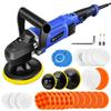 Электрическая полировальная машина для автомобилей - роторная полировальная машина с 6-ступенчатой регулировкой скорости, полировальная машина для автомобилей, фургонов, караванов