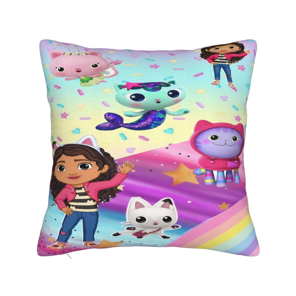 Y2K Sofa G-Gabbys dollhouses cartoonDecoration Pillowcases Merch Pillow Covers Square Multiple Sizes