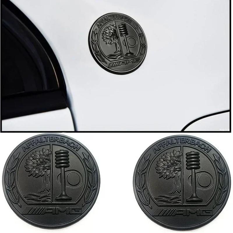 UOHOY1 New 2025 For Mercedes Benz New 3D Metal Car AMG Badge Apple Tree Body Trunk Decoration Sticker Accessorie for Mercedes Benz A B