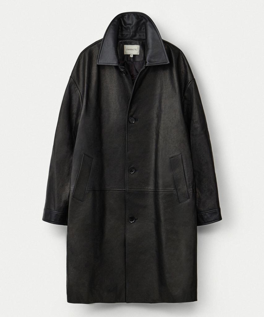 UMARMUNG Italian Vegetable Lambskin Half Coat_Earthy Black