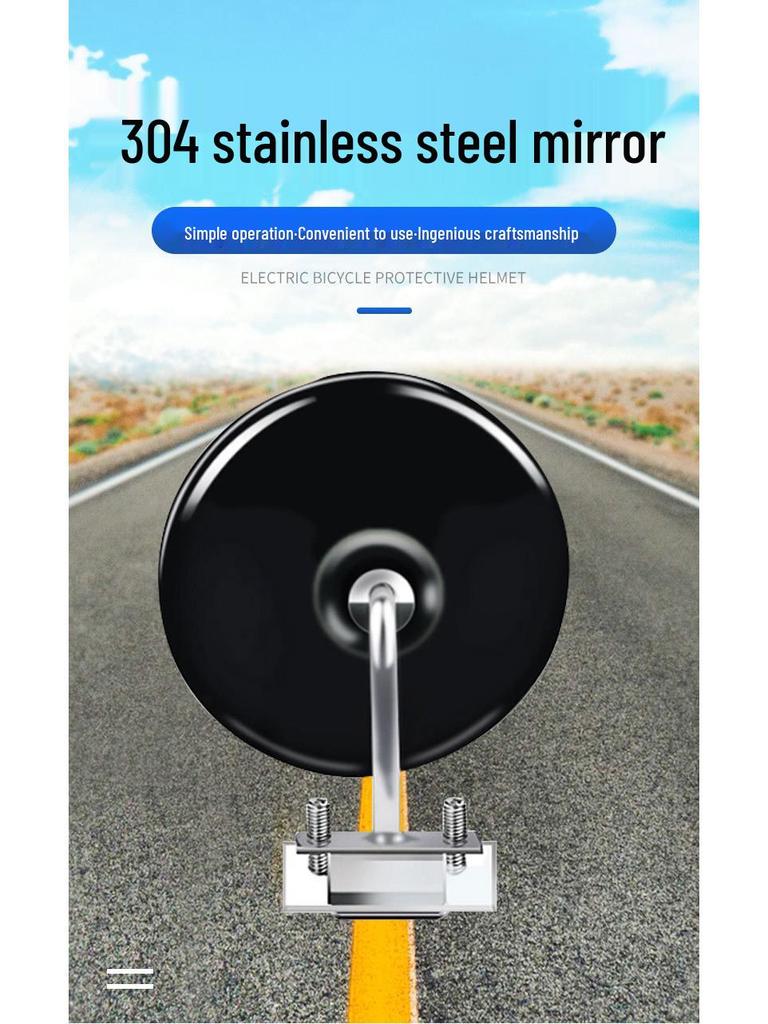 Круглое зеркало заднего вида 304 - Идеально для учебных автобусов автошкол, Широкоугольное, Подходит для малых транспортных средств