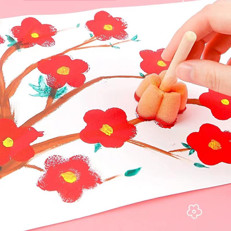 Children Drawing Toy Graffiti Paint Sponges Brush Art Supplies Tools Parent Child Interactive Puzzle Toys Kids Gifts TMZ