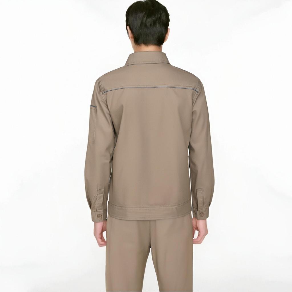 Рабочий костюм мужской тонкий летний топ пальто брюки однотонный костюм