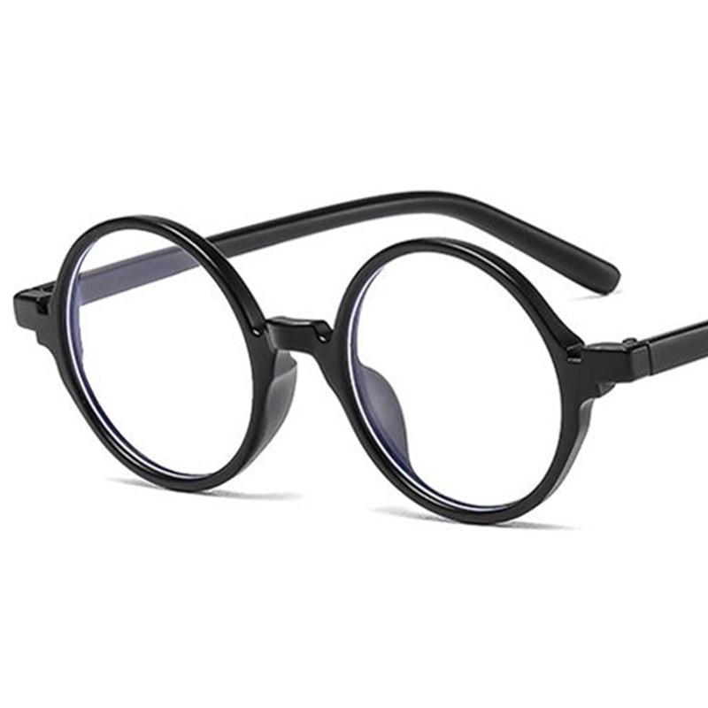 Fashion Anti-Blue Glasses Women & Men Optical Eyewear Retro Art Spectacles Round Frame Eyeglasses