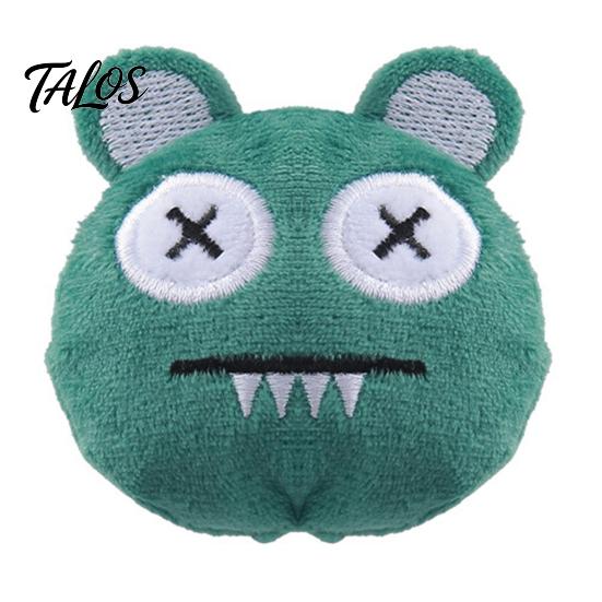 Игрушка для кошек с кошачьей мятой, Плюшевый мяч, Игрушка, Грызун, Милая вышитая мордочка, Нетоксичная, Игрушка-набивка, Для котят, Для прорезывания зубов, Для домашних кошек, Кусание, Поглаживание, Одиночная игра