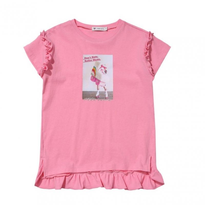 [Moda Carina] Футболка Moda Carina Sky Uncut Long Tee Pink