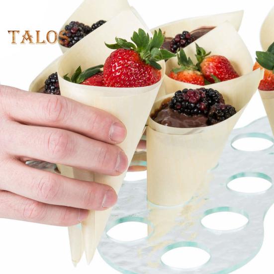 100Pcs Popcorn Cones Heat-Resistant Multipurpose Wide Application Useful Charcuterie Cones Small Dessert Cones Party Supplies