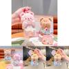 Cute Cartoon Cream Bear Face Plush Keyring Keychain Adorable Bag Charm Gift