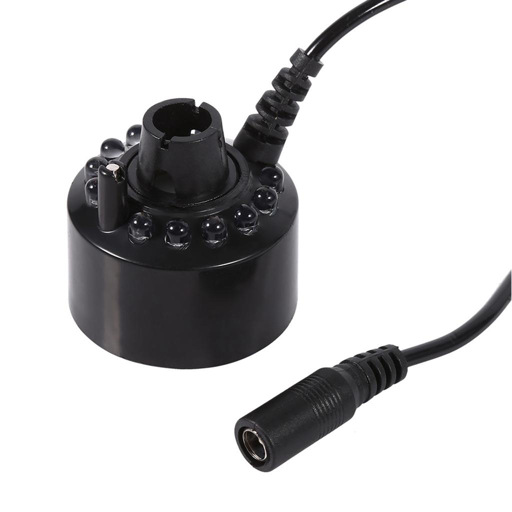 24 В увлажнитель с изменением цвета, ультразвуковой генератор тумана, распылитель для пруда, увлажнители воздуха, 12 светодиодов