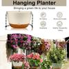 Самополивные подвесные горшки с дренажным отверстием, подвесные цепные корзины, горшок для растений на открытом воздухе