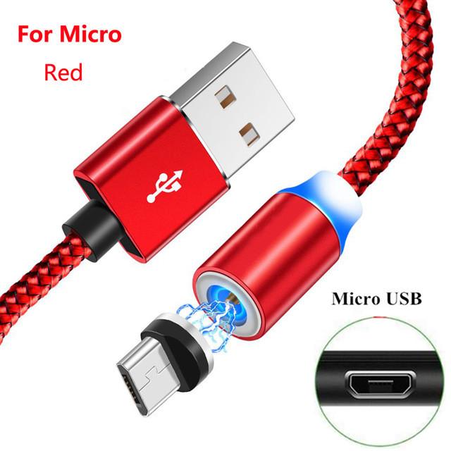 Magnetic Type C Micro USB Fast Charger Cable For Xiaomi 8 9 9T 10 Pro Redmi 6 7 7A 8 8A Note 7 8 QC 3.0 4 Port USB Phone Charger