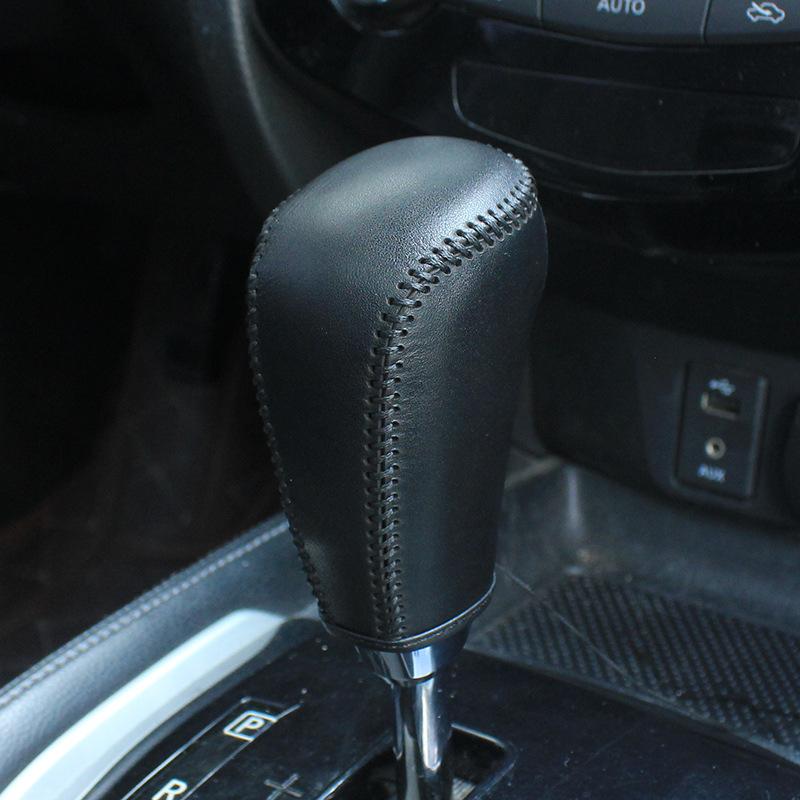 Автомобильная ручка переключения передач, чехол для Nissan Qashqai 2016-2018 X-trail 2014-Murano 2014-2022, кожаная ручка переключения передач