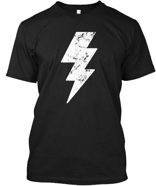 Lightning Bolt T White Design Novel T-Shirt Unisex Size S to 4XL Unisex T-Shirt