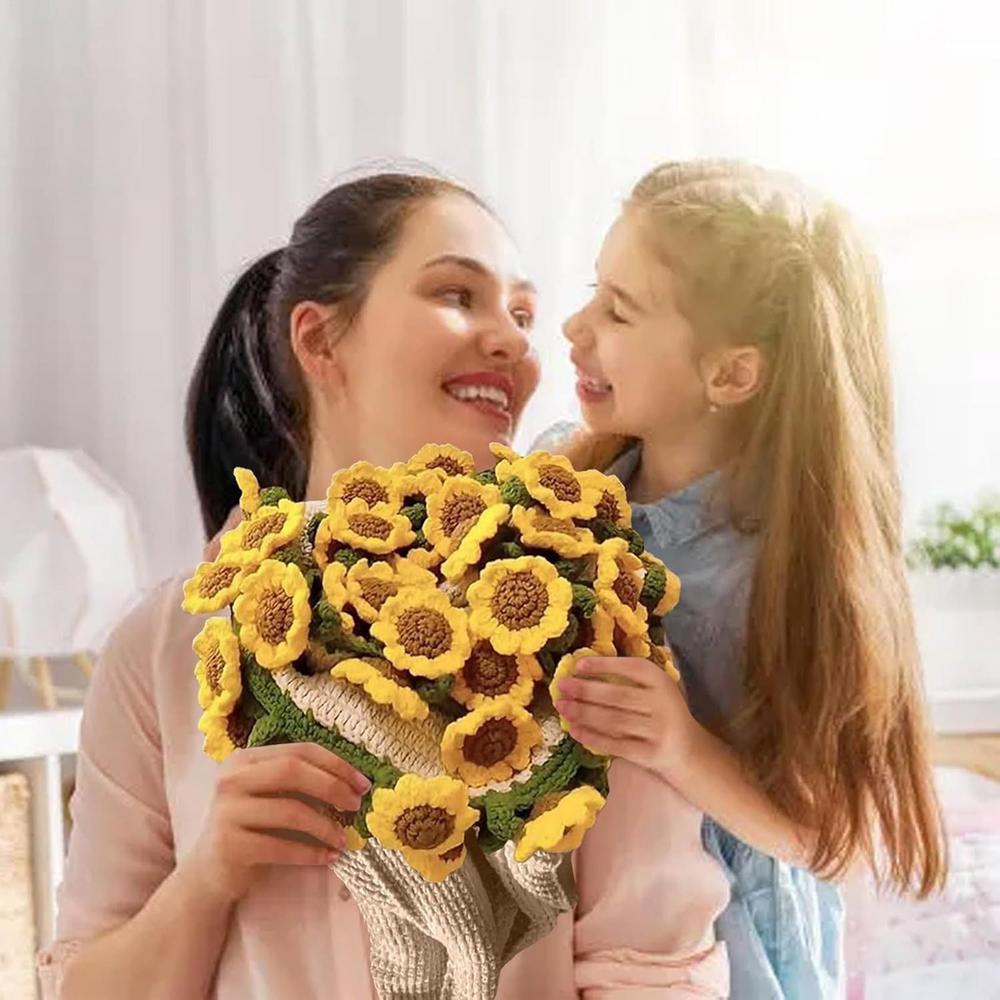 Плед с букетом Вязание крючком Ручная вязка Плед с подсолнухами Вязаный крючком букет подсолнухов Диванные пледы для гостиной Ручное вязание