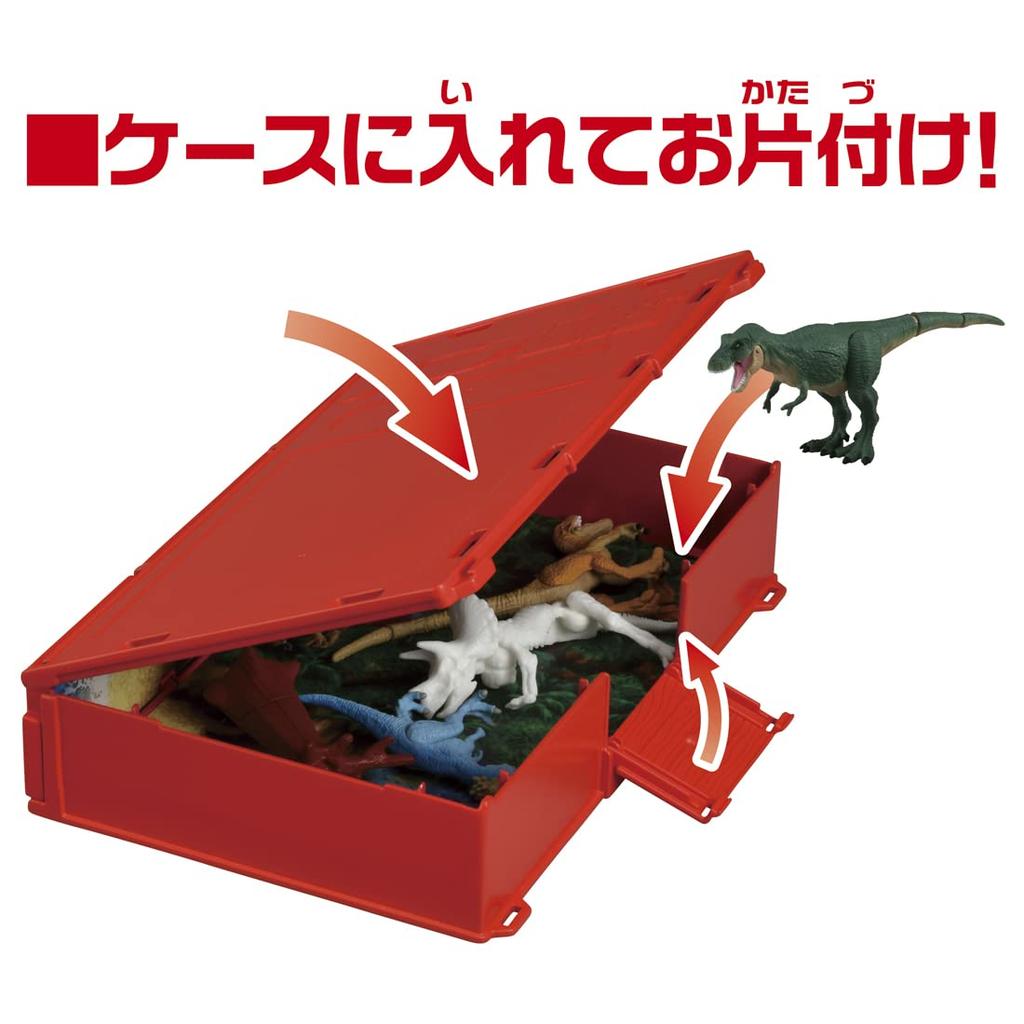 TAKARA TOMY Ania Ania Иллюстрированная книга First Dinosaur Land Strongman Set Animal Dinosaur Toy Возраст 3+