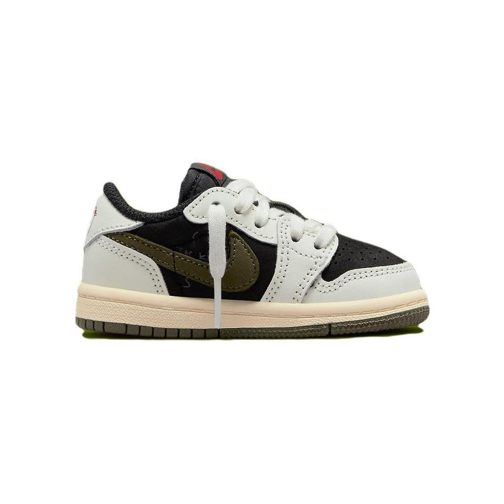 Travis Scott X Air Jordan 1 Retro Low OG SP TD Olive Baby Sneakers Green Sail University-Red DZ5908-106