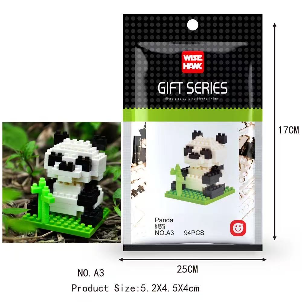 Mini Animals Micro Particle Building Blocks Diamond Bricks Cat Dog Parrot Corgi Flamingo Models Assembly Toys For Kids Children