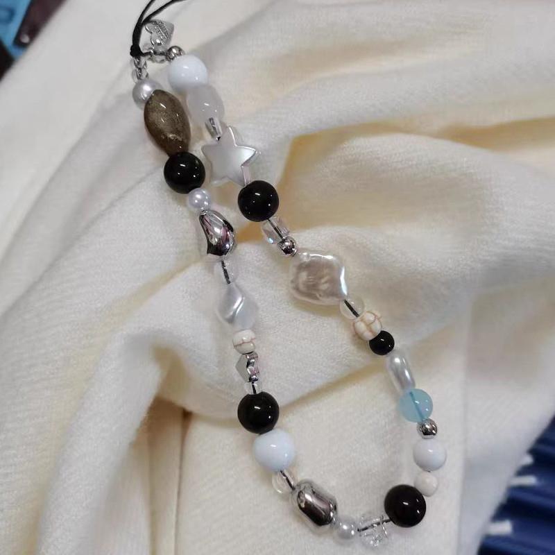 Y2K Сердце Цветок Бисерный Шарм Ремешок для телефона Шнурок Брелок Защита от потери Для Airpods Coase Ccd Подвеска