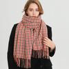 British Style Imitation Cashmere Plaid Warm Shawl Scarf Unisex Fashion Versatile Fringed Scarf