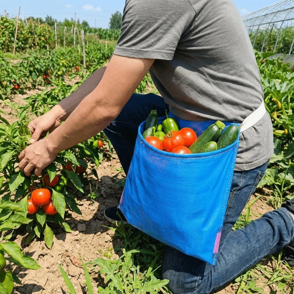 Waterproof Fruit Picking Bags Large Capacity Vegetable Storage Bags Garden Harvest Apron Farm