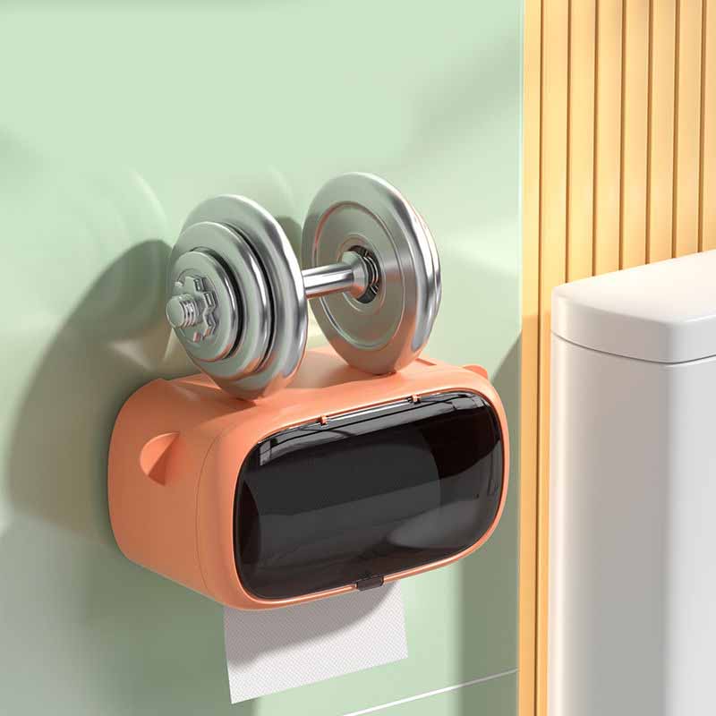 Punch-free Toilet Paper Holder Box Waterproof Tissue Storage Box Bathroom Rack Wall Mounted Kitchen Bathroom Storage Holder