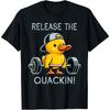 Release The Quackin Duck Gym Weightlifting Bodybuilder T-Shirt Graphic T Shirts Men Clothing Streetwear Camisetas