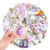 50 Unicorn Cute Cartoon Graffiti Stickers Water Cup Computer Refrigerator Mobile Phone Decorative Stickers Waterproof