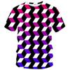 Magical Optical Illusion Graphics for Men and Women 3D Printed Fun Kids T-shirt Top Popular Summer Casual Short-sleeved Clothing