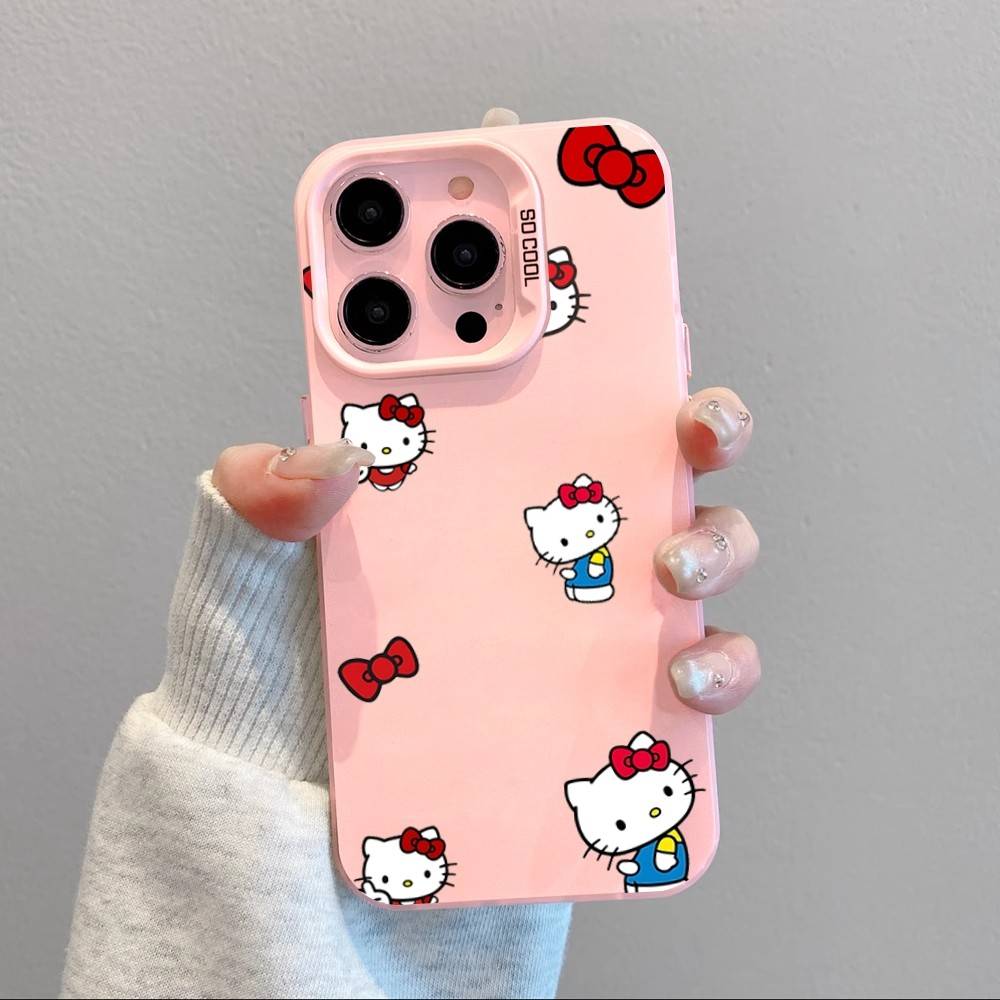 Чехол для телефона Hello Kitty с леопардовым принтом для iPhone 17 16 15 11 12 13 14 Pro Max 16 Plus 12 Mini 7 8 XR XS 15Pro MAX
