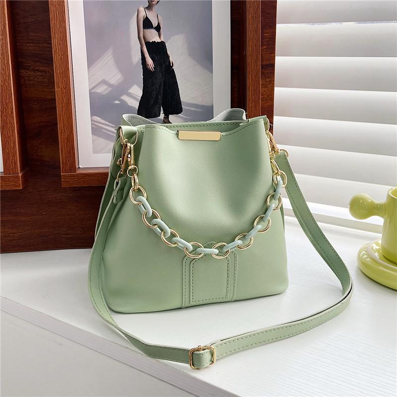 Texture Design Small Bag Women's Summer 2025 New Trendy Fashion Shoulder Messenger Women's Bag Foreign Style Portable Bucket Bag