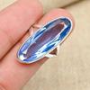 AAA+ Blue Topaz Gemstone 925 Sterling Silver Handmade Unique Jewelry Women Ring