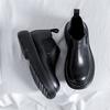 Мужские ботинки Martin Big Scalp Shoes Ins, черные, с круглым носком, на платформе, японские повседневные кожаные ботинки Chelsea 86297-F