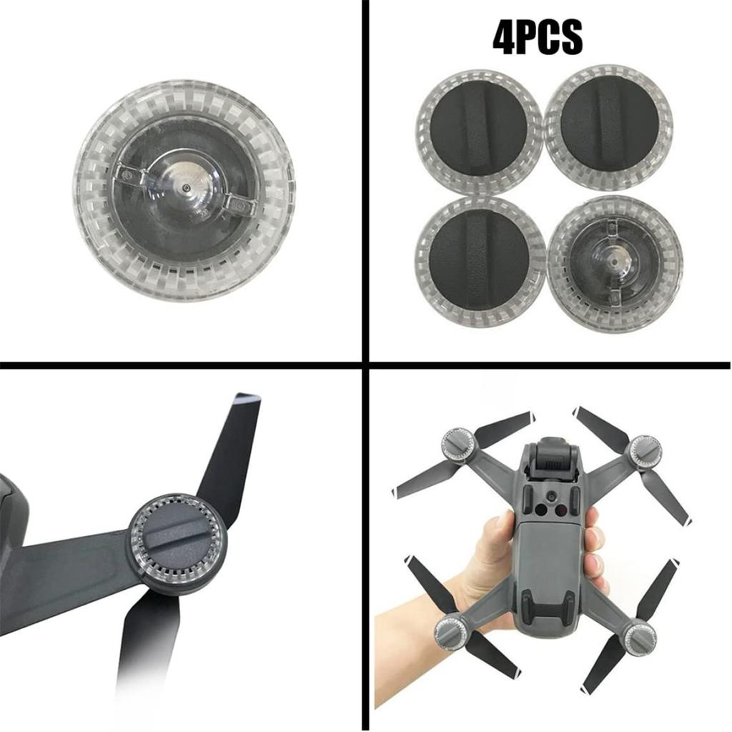 4Pcs/set Quality Lamp Cover Compatible for DJI Spark Replacement Motor Arm LED Light Cover Spare LED Shade Guard