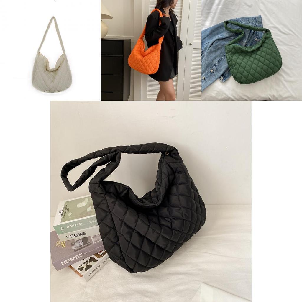 Nylon Cloud Crossbody Bag For Women With Large Capacity And Zipper Closure For Daily Use